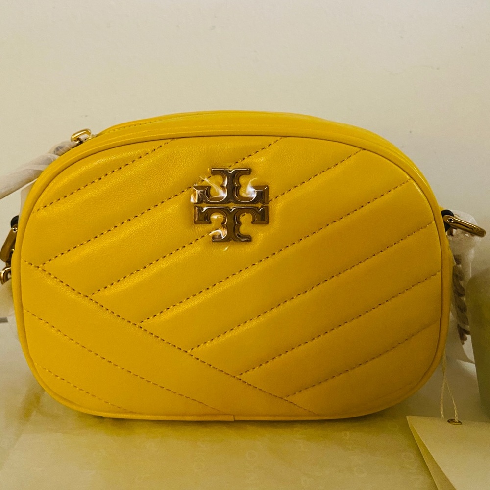 COPY - Tory Burch Kira Chevron Leather Chain Came…